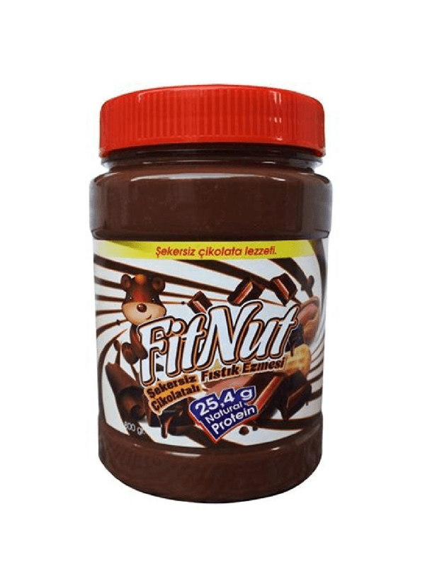 FitNut Şekersiz Çikolatalı Doğal Fıstık Ezmesi 800 gr